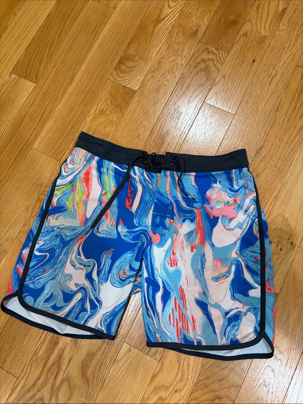 Rip Curl Blue Multi Swirl Men's Swim Trunks